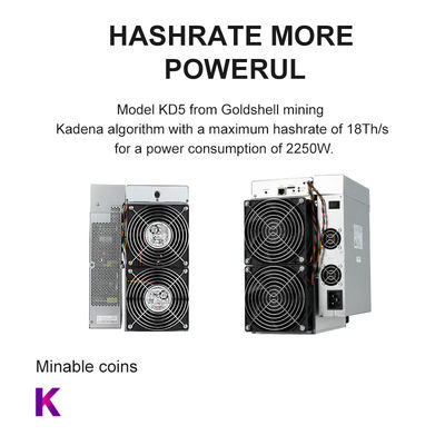 KDA KD5 18TH Kadena Algorithm Goldshell Asic Miner 176V To 264V