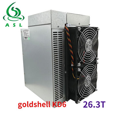 KDA Coin Goldshell Asic Miner 29.2Th/S 2630W KD6 11.6V-13.0V Input Voltage